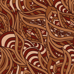 Indian pattern print. Seamless imitation painted with henna.