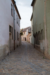 Beautiful street in the Znojmo city, Czech republic.