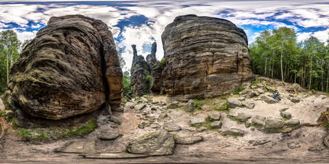 Pillars of Hercules in Bielatal Saxony Switzerland