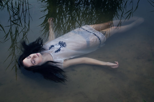 Young drown woman