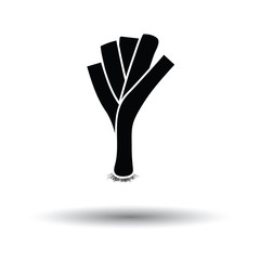 Leek onion icon