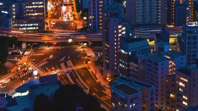 Tokyo Cityscape time-lapse from Tokyo Tower in Minato-ku 