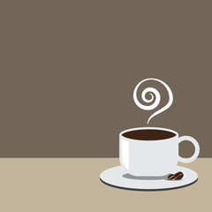 coffee design over brown background vector illustration