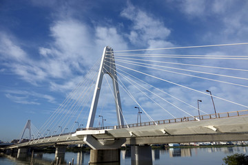 Obraz premium 青空と大師橋_380