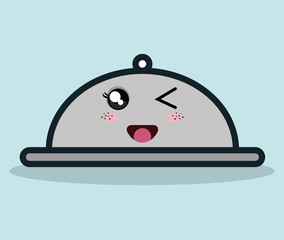 catering food service cartoon facial expression isolated icon design, vector illustration  graphic 