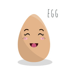 cartoon egg food design isolated vector illustration eps 10
