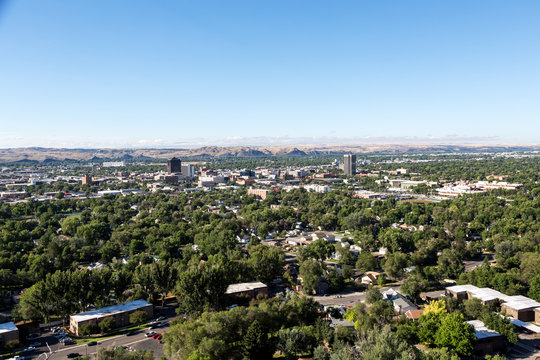 The Skyline Of Billings, Montana. 