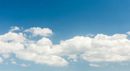 Naklejka na ściany i meble Blue sky and white clouds