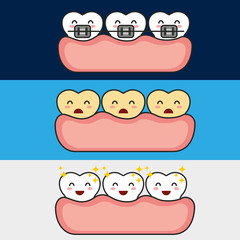 dental healthcare equipment flat icons vector illustration design