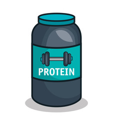 protein bottle sport trainer vector illustration eps 10