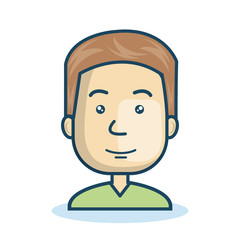 character man young isolated vector illustration eps 10