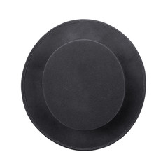 Top view hat isolated on white