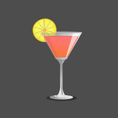 cocktail  glass and cocktail  , Vector