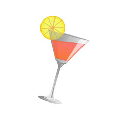 cocktail  glass and cocktail  , Vector