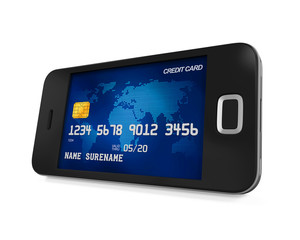 Smartphone with Credit Card