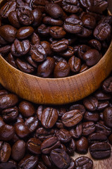 Coffee Beans Background / Coffee Beans / Coffee Beans on Wooden