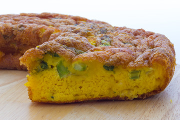 Pie with asparagus