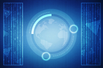 Digital Abstract technology background,2d illustration