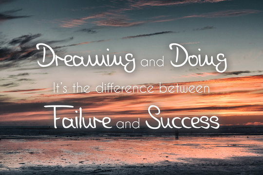 Inspirational quote on a retro style background