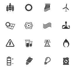 Energy industry icons