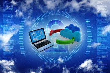 Naklejka premium Computer Network,3d rendering