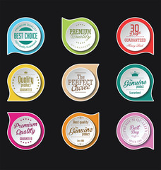 Fototapeta premium Modern badges colorful collection 