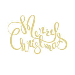 Merry Christmas Lettering Design.  Merry Christmas text. Vector