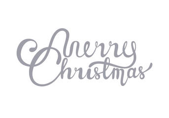 Merry Christmas Lettering Design.  Merry Christmas text. Vector