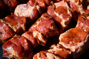 Fresh raw meat closeup