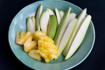 Mix Fruits and Dip Sauce