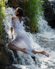 Fototapeta premium Beautiful young nude woman