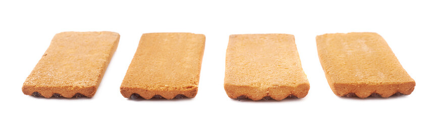 Set of cookies isolated over the white background