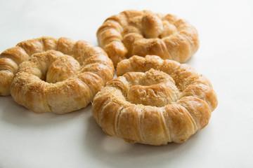  bread spiral  isolated on white background
