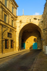 Fototapeta na wymiar The land gate in the walls of Acre