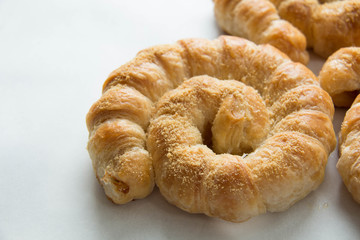  bread spiral  isolated on white background