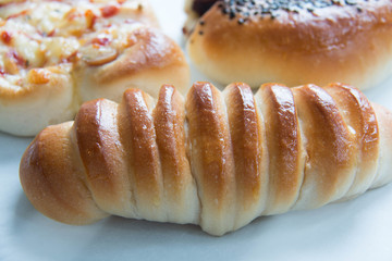 Assorted kinds of breads