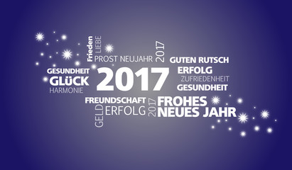 Silvester / Jahreswechsel / Wünsche / 2017