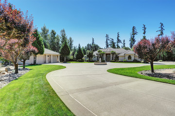 Custom built luxury house with Perfect landscape design.