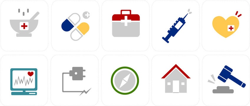 simple icons set 10
