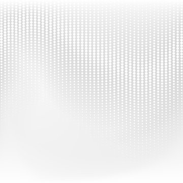 Vector dotted monochrome pattern. Modern geometric texture in grey color. Halftone effect