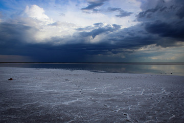 Salt lake Elton (соленое озеро Эльтон), Russia