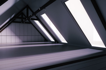 Creative loft interior