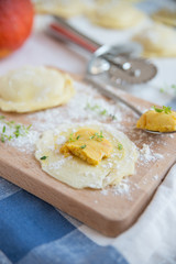 Zubereitung Kürbis Ravioli