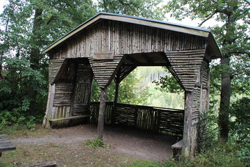 Eine Schutzhütte