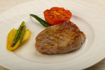 Grilled beef steak