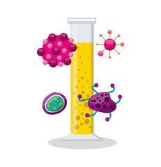 tube test laboratory experiment icon vector illustration design