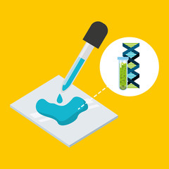 molecule particle laboratory scientific vector illustration design