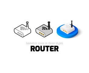 Router icon in different style