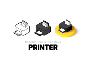 Printer icon in different style