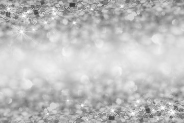 Abstract glitter silver background - 121211326